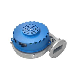 230VDC brushless blower with 110W and 130W power options, high-efficiency fan for industrial exhaust and food processing equipment