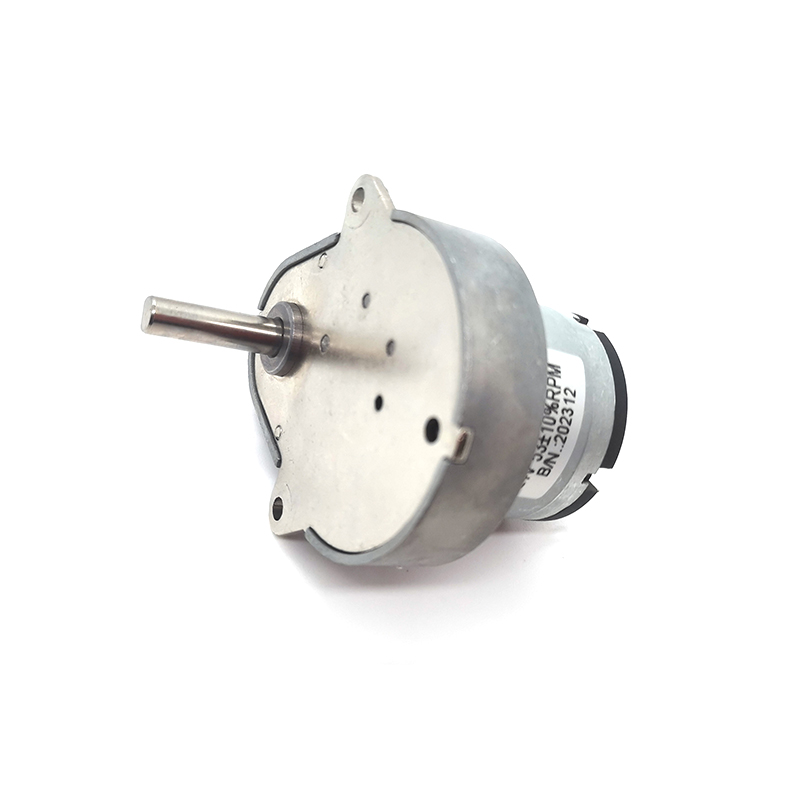 High precision geared DC motor with metal shaft and compact design