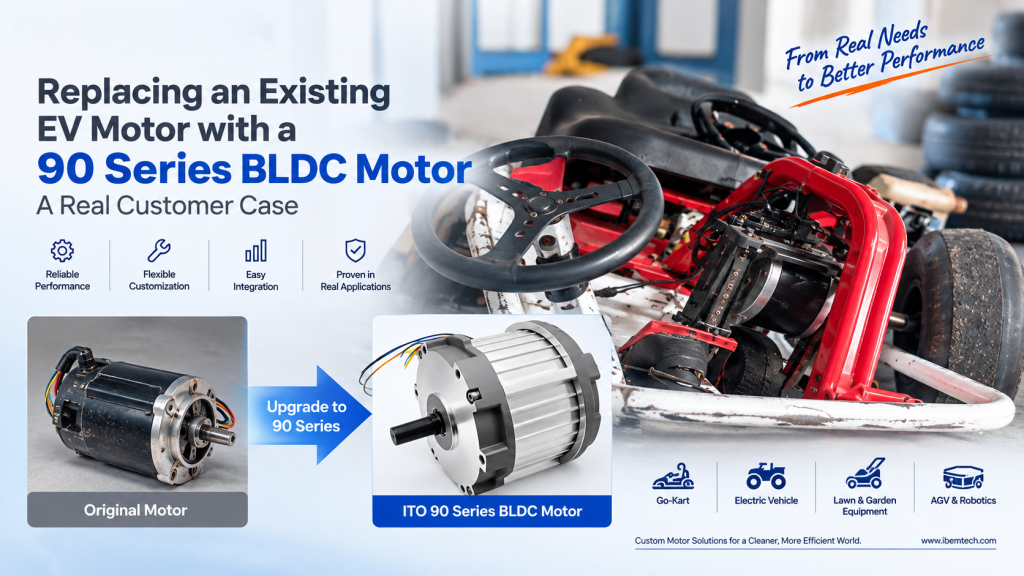 90 Series BLDC motor for electric go-kart replacement project
